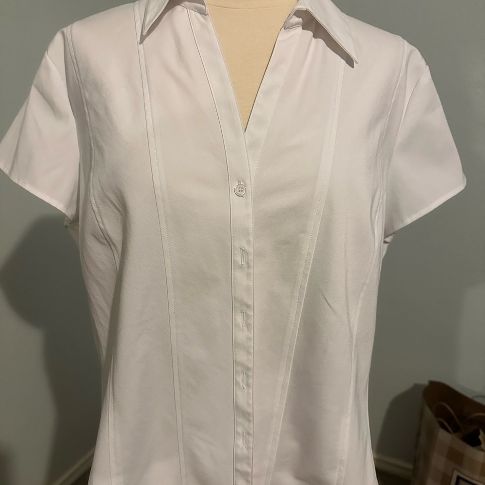 Style & Co. Women's White Button-Down Shirt